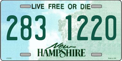 NH license plate 2831220