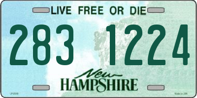 NH license plate 2831224