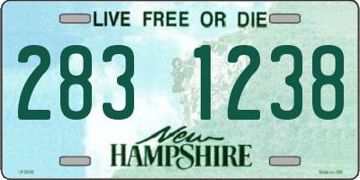 NH license plate 2831238
