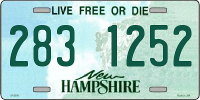 NH license plate 2831252