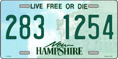 NH license plate 2831254