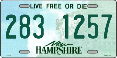 NH license plate 2831257