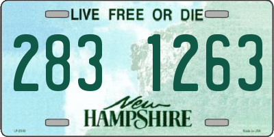 NH license plate 2831263