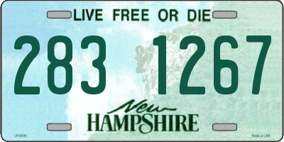 NH license plate 2831267