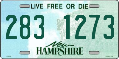 NH license plate 2831273