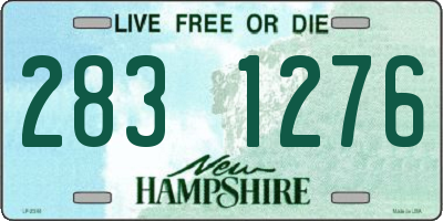 NH license plate 2831276