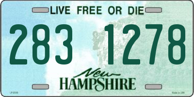 NH license plate 2831278