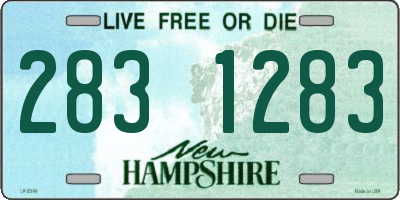 NH license plate 2831283