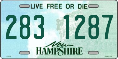 NH license plate 2831287