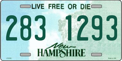 NH license plate 2831293