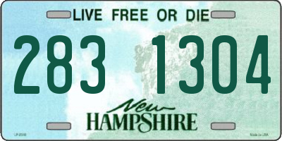 NH license plate 2831304