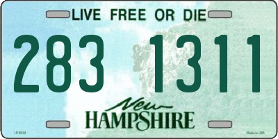 NH license plate 2831311