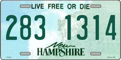 NH license plate 2831314