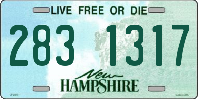 NH license plate 2831317