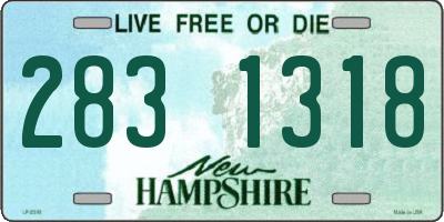NH license plate 2831318