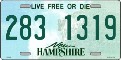 NH license plate 2831319