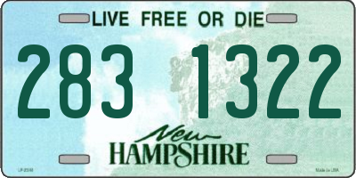 NH license plate 2831322