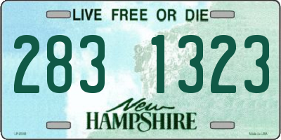 NH license plate 2831323