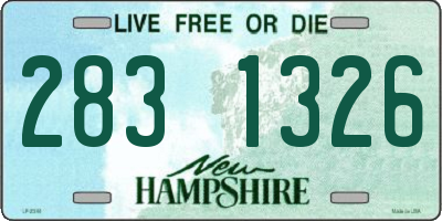 NH license plate 2831326