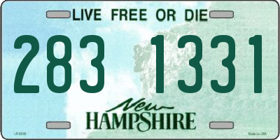 NH license plate 2831331
