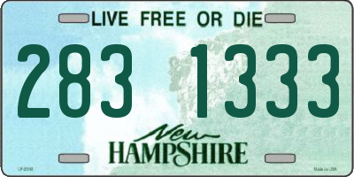 NH license plate 2831333