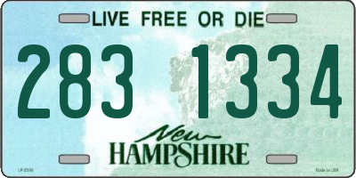 NH license plate 2831334