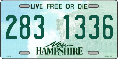 NH license plate 2831336