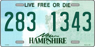 NH license plate 2831343