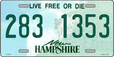 NH license plate 2831353