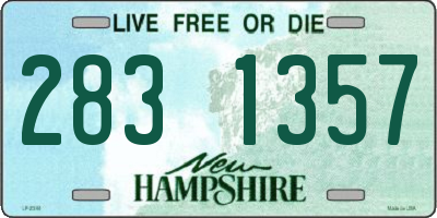 NH license plate 2831357