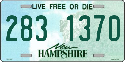 NH license plate 2831370