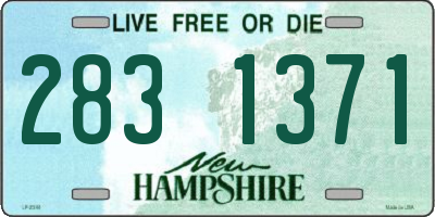 NH license plate 2831371
