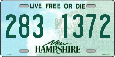 NH license plate 2831372