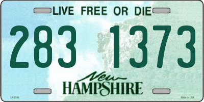 NH license plate 2831373