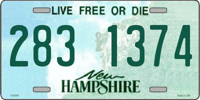 NH license plate 2831374