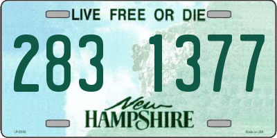NH license plate 2831377