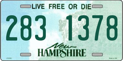 NH license plate 2831378