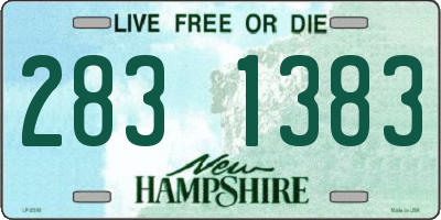 NH license plate 2831383