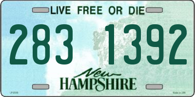 NH license plate 2831392