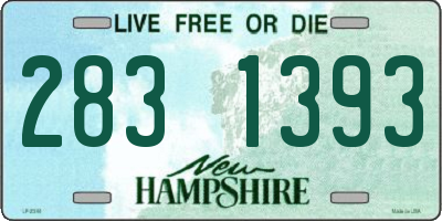 NH license plate 2831393