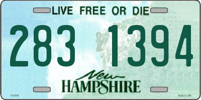 NH license plate 2831394