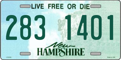 NH license plate 2831401