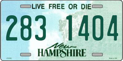 NH license plate 2831404
