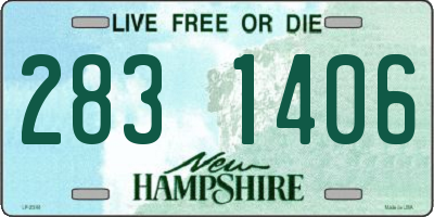 NH license plate 2831406