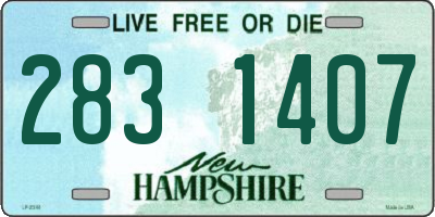 NH license plate 2831407
