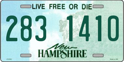 NH license plate 2831410