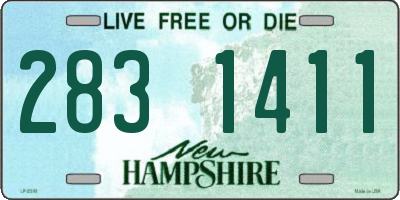 NH license plate 2831411