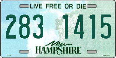 NH license plate 2831415
