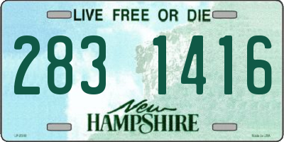 NH license plate 2831416