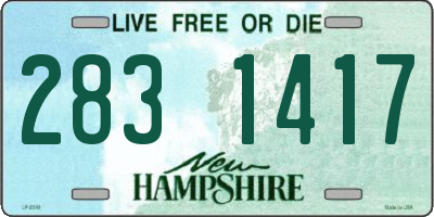 NH license plate 2831417